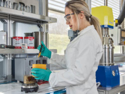 Woman in our analytics laboratory