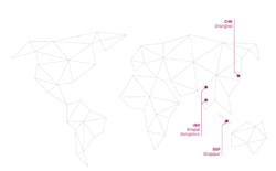 Von Roll Standorte Asien Karte